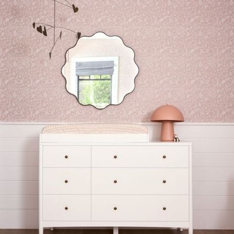 A Dresser That Grows With Junior (or Juniorette) White Dresser Nursery, Wavy Wall, Kids Dresser, Kids Play Table, Dream Nursery, Nursery Trends, Swivel Glider Chair, Design Desk, Kids Flooring