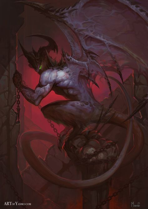 Fantasy Demon, Dark Creatures, Mtg Art, Monster Concept Art, Demon Art, Fantasy Monster, Scary Art, Monster Design, Creature Concept Art