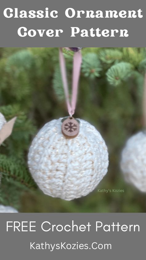 Free Crochet Ornament Cover Patterns, Crochet Christmas Ornament Balls, Crochet Over Christmas Ornaments, Crochet Ornament Ball Free Pattern, Crochet Around Christmas Balls, Crochet Christmas Ornament Cover, Crochet Covered Christmas Balls, Crochet Ornaments Ball, Crochet Ornament Balls