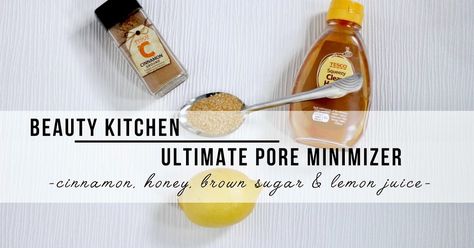 Diy Pore Minimizer, Pore Minimizer Diy, Face Mask For Pores, Pore Mask, Pore Minimizer, Natural Mask, Honey Diy, Honey Mask, Acne Face Mask