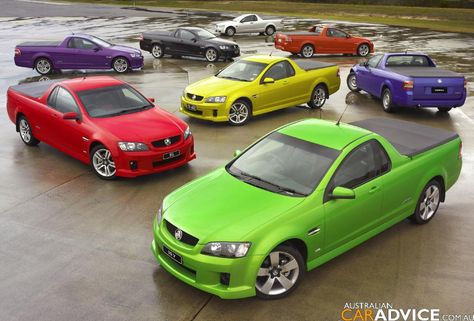 A collection of 2000s Holden Utes. Holden Ute, Corvette Engine, Holden Australia, Super Pictures, Australian Muscle Cars, Big Girl Toys, Hot Wheels Garage, Pickup Car, Chevy Ss