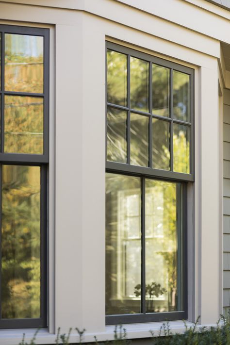 Exterior Windows Styles Farmhouse, Prairie Grid Windows Exterior, Transom Windows Exterior Farmhouse, Bronze Windows Exterior, 4 Pane Windows Exterior, Fiberglass Patio Doors, Louisiana House, Rustic Doors Interior, Window Trims