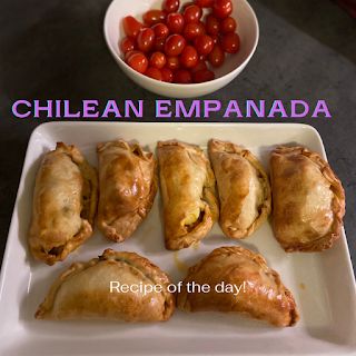 Chilean Empanadas Recipe, Chilean Bread Recipe, Lentil Empanadas, Vegetarian Empanadas Recipe, Chilean Empanadas, Chilean Desserts, Chile Food, Yum Snacks, Empanadas Recipe Dough