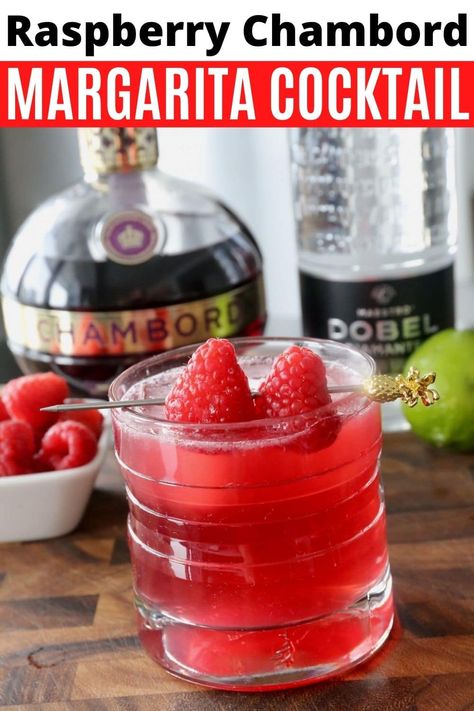 Chambord Margarita, Raspberry Margarita Recipe, Chambord Drinks, Chambord Recipes, Tequila Sangria, Chambord Cocktails, Drinks With Cranberry Juice, Chambord Liqueur, Raspberry Margarita