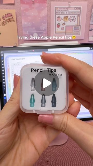 digital planner | goodnotes on Instagram: "my new Apple Pencil tips 💖 trying them out in my digital planner & notes on my iPad ✍️⁣ I don’t have this exact one on my iPad accessories page but I shared a similar clear one. Feel free to dm me if you want the exact place where I bought this from ⁣ ⁣ ✏️ Digital planner & notebook from my shop @happydownloads⁣⁣⁣⁣⁣ ⁣⁣⁣⁣⁣⁣ ✏️ New to digital planning? Try out my free planner & stickers ⁣⁣ ⁣ ⁣ ⁣🏷️ #ipad #ipadplanner #digitalplanner #digitalplanning #ipadnotes #goodnotesplanner #applepencil #ipadnotetaking #applepen⁣ #ipadaccessories #applepencil2 #ipadaesthetic #ipadplanning #ipadtips" Paper Ipad, Ipad Essentials, Planner Notes, Apple Pen, Digital Planner Goodnotes, Free Ipad, Free Planner Stickers, Notes Planner, Ipad Planner