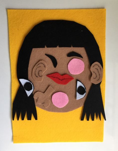 Learning parts of the face. Use felt pieces so baby can rearrange and sort face parts. Face Parts, Children's Book Characters, Community Helpers, English Activities, Felt Baby, Felt Board, Learning Ideas, Human Development, Book Ideas