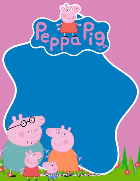 Nice (FREE Invitations) Peppa Pig Birthday Invitations + Party Ideas Peppa Pig is one of our favorite preschool party themes, and to celebrate, we're going to show you how to create a super special Peppa Pig party that your kids will enjoy! These bright and colorful pa... Peppa Pig Party Printables, Peppa Pig Party Invitations, Peppa Pig Birthday Party Invitations, Peppa Pig Invitation Template Free, Peppa Pig Birthday Card, Peppa Pig Themed Birthday Party, Peppa Pig Party Ideas, Peppa Pig Pinata, Peppa Pig Printables