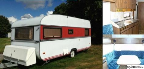 makeover,före,husvagn,kabe smaragd,1984 Husvagn Makeover, Project Inspiration, Recreational Vehicles, Caravan, Camping, Vehicles, Pins