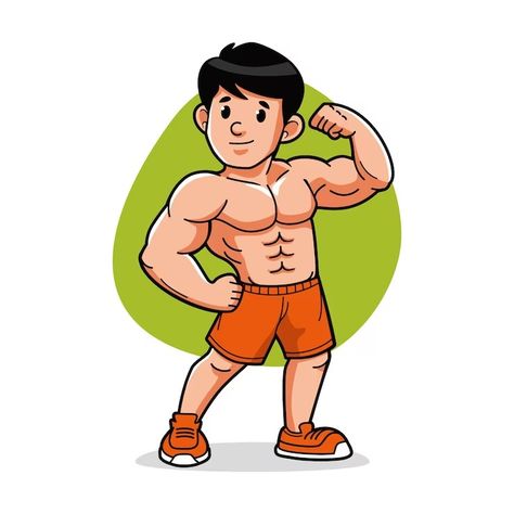 Free Vector | Free vector hand drawn strong man cartoon illustration Man Clipart, Man Cartoon, Strong Man, Man Illustration, Fashion Drawing Dresses, Cartoon Drawing, Psd Icon, Cartoon Images, Vector Hand