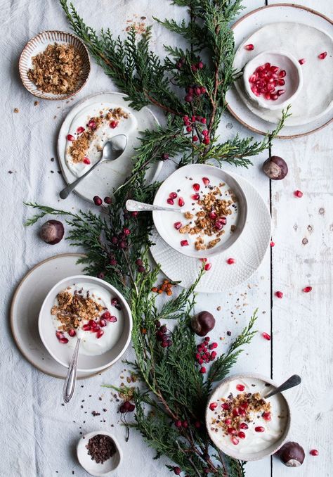 Winter styling Xmas Food Photography, Holiday Food Photography, Winter Food Photography, Christmas Day Food, Christmas Food Photography, Vegan Food Photography, Instagram Features, Flatlay Ideas, Christmas Styling