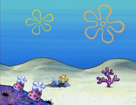 Spongebob Landscape, Spongebob Clouds, Spongebob Background Landscape, Sponge Bob Background, Spongebob Scenery, Background Spongebob, Spongebob House, Under The Sea Background, Spongebob Background