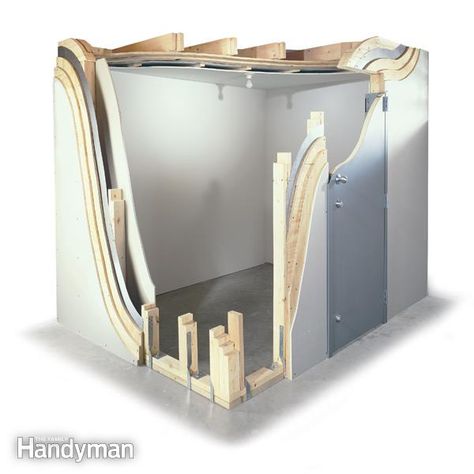 A storm shelter is a super-strong safe room designed to withstand dangerous high winds, tornadoes and flying debris. You'll remain safe even if your house falls apart. We show you a type that you can build yourself. Tornado Shelter, Storm Shelter, Shelter Design, Small Entry, Safe Room, Survival Shelter, Homestead Survival, Emergency Prepping, Family Handyman