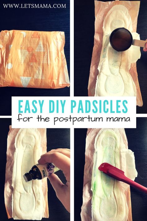 Padsicles Diy, Diy Padsicles, Postpartum Pads, Diy Postpartum, Healing Postpartum, Postpartum Care Kit, Baby Care Essentials, Postpartum Essentials, Newborn Baby Care