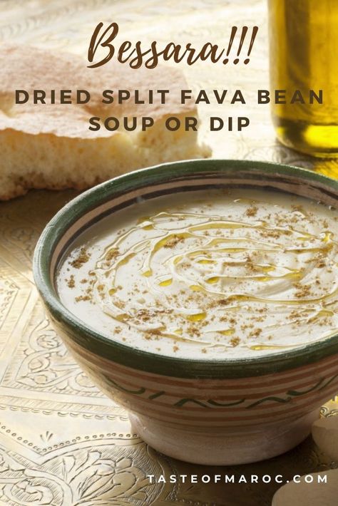 Dried Fava Bean Recipe, Fava Bean Soup, Broad Bean Recipes, Fava Beans Recipes, Moroccan Soup, Bean Puree, Fava Bean, Moroccan Dishes, Bean Soup Recipes