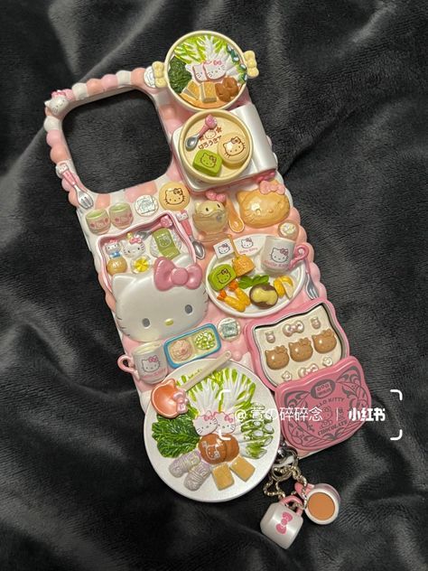 Kawaii Phone Accessories, Decora Phone Case, Deco Den Phone Case, Decoden Phone Case Sanrio, Decoden Case, Sanrio Accessories, Decoden Phone Case, Phone Case Cute, Samsung Galaxy Phones