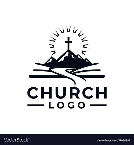 Church Logo Inspiration, Church Logo Ideas, Brewery Logo Design, Christian Food, Logo Design Ideas Graphics, Church Logo Design, Brewery Logo, Church Logo, Church Poster Design