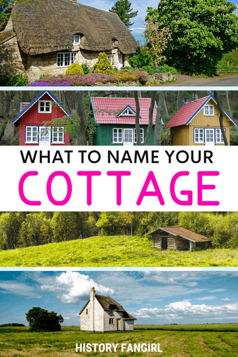 French Beach Cottage Decor, Cottage Names Ideas Signs, A Charming Abode, Cottage Rental Ideas, Cottage Name Signs, Cottage Signs Ideas, Names For Homes, Lake House Cottage Interiors, Coastal Cottage Farmhouse