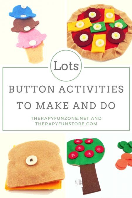 Button Activities, Buttoning Activities, Button Snake, Tree Therapy, Felt Pizza, Therapy Fun, Button Tree, Occupational Therapy Activities, Fun Zone