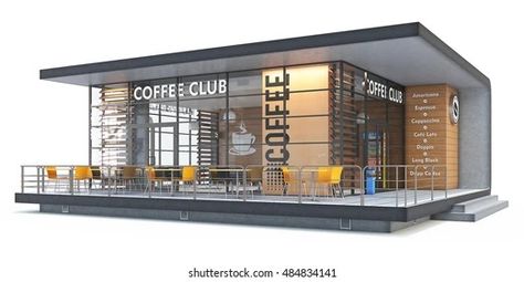 Container Coffee Shop, Cafeteria Design, Modern Restaurant Design, Outdoor Restaurant Design, Picture Window, Cafe Shop Design, Shop Buildings, Kiosk Design, Small House Design Plans