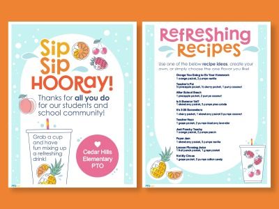 Shop This Idea! Teacher Appreciation Hydration Station (Includes Free Printables) - PTO Today Teacher Beverage Station, Water Bar Ideas For Teachers, Teacher Appreciation Water Station, Teacher Appreciation Mocktails, Teacher Hydration Station, Soda Bar Teacher Appreciation, Teacher Appreciation Drinks, Drink Bar For Teachers, Hydration Bar Ideas