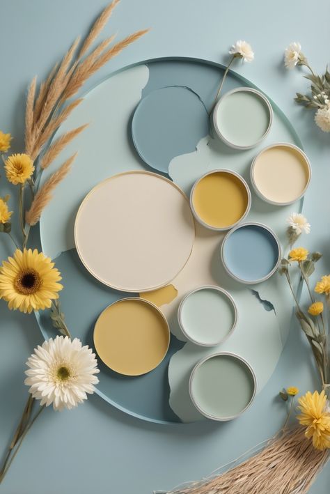 Experience the daily routine of an interior designer with the best 5 palettes of Sky and Mustard shades from Sherwin Williams for a stylish kitchen makeover.
#ad  


#kitchen
#wallpaint2024
 #color2024
 #DIYpainting
 ##DIYhomedecor
 #Fixhome Yellow And Aqua Color Palette, Mustard Gold Color Palette, Creamsicle Color Palette, French Blue Color Scheme, Kitchen Color Pallet Ideas, Green Yellow Blue Color Palette, Yellow Palette Colour Schemes, Color Combinations With Yellow, Blue Yellow Green Color Palette