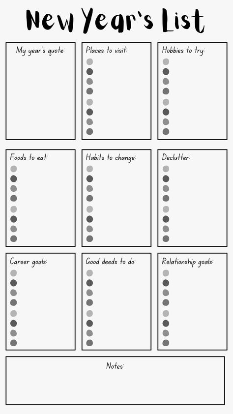 New Year's List What Did You Do This Year List, New Year’s Resolution Template, 2025 Goals Board, New Year Goal Setting Template, New Years Resolution List Template, My Goals For 2024 List, 2024 Resolutions Template, New Year Goals Template 2024, New Year Resolution Ideas 2025