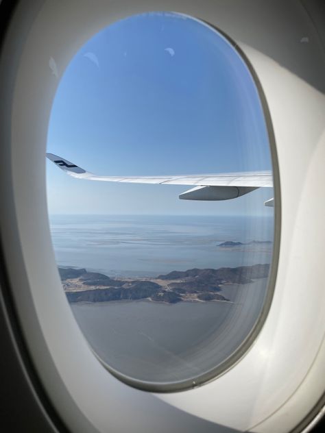 Little island spotted from the airplane as we depart from Incheon airport