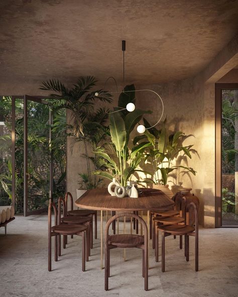 Casa 13🌴 What do you think about this project?🔥 📐 Designed by Jose Manuel Martin Amate @jmmartinamate 📸 casa13mx⠀⠀⠀⠀⠀⠀⠀⠀⠀ Here at… | Instagram Tulum Design, Artistic Kitchen, Store Architecture, Tropical Architecture, Patio Kitchen, Kitchen Dining Living, Pool Rooms, Flex Room, Garden Bedroom