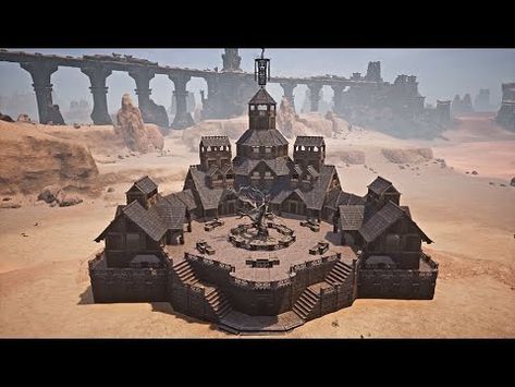 How To Build A Base With Maproom [ timelapse ] - Conan Exiles Age of War - YouTube Conan Exiles, How To Build, Video Games, Building, Video Game