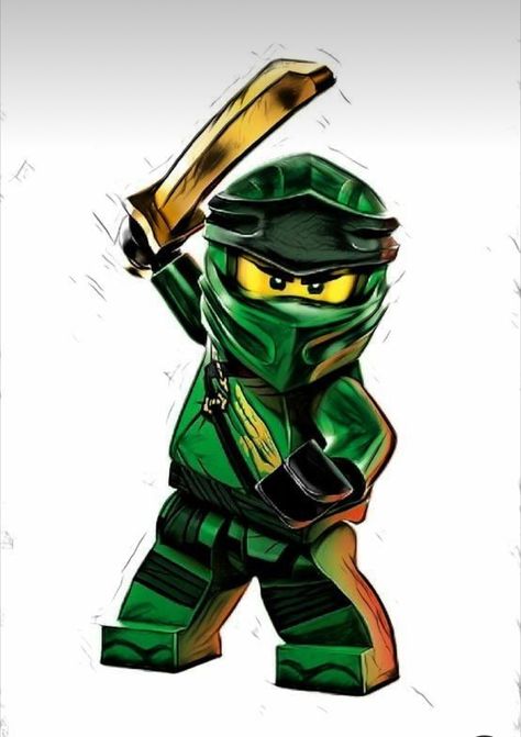 Ninjago Topper, Lego Ninjago Cake Topper, Ninjago Cake Topper, Ninjago Torte, Ninjago Birthday Cake, Ninjago Sticker, Disney Characters Reimagined, Ninja Lego, Ninjago Cake