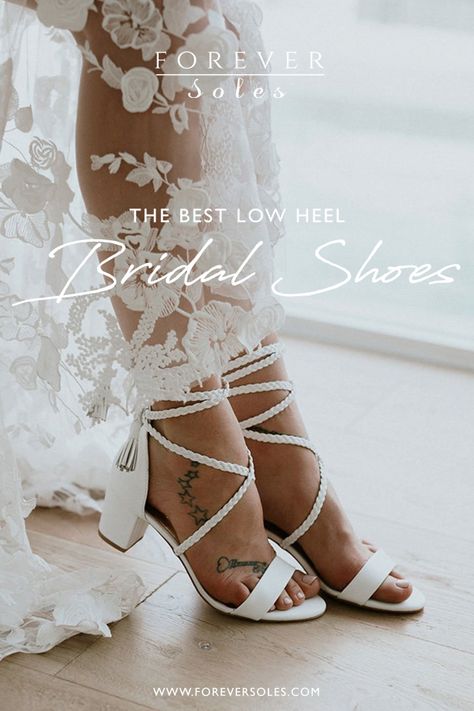 At Forever Soles we design wedding shoes that are comfortable and soft. Enjoy 5% discount code FSPIN19 at checkout and discover quality leather bridal shoes for your special day. Low Heel Bridal Shoes, Boho Shoe, Low Heel Wedding Shoes, Simple Wedding Shoes, Blush Wedding Shoes, Best Bridal Shoes, Boho Heels, Converse Wedding Shoes, Wedding Shoes Sandals