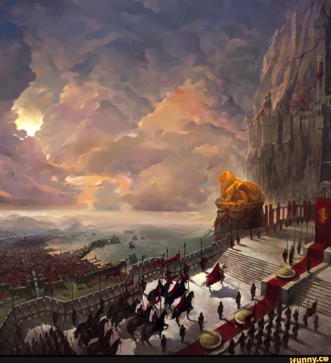 Fantasy Locations, Casterly Rock, Asoiaf Art, Game Of Thrones Art, Game Of Thrones Fans, Fantasy Castle, Fantasy Places, High Stakes, House Of Dragons