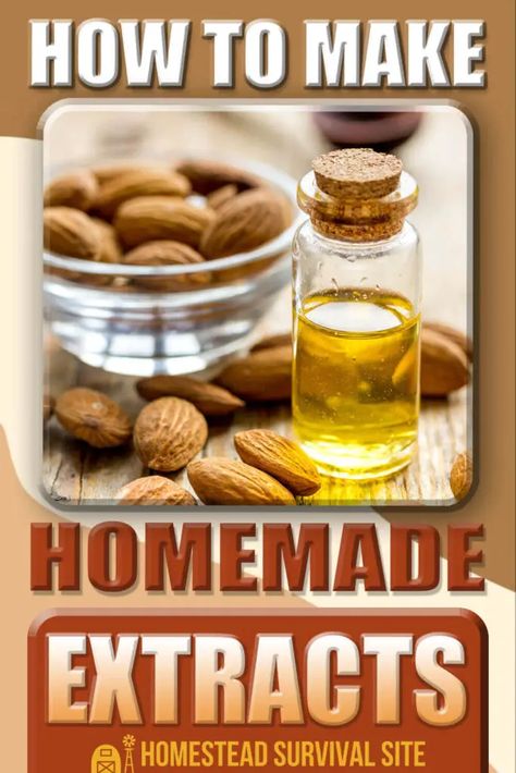 How To Extract Oil From Herbs, Homemade Store Bought Food, Homemade Extracts Recipes, Homemade Flavorings, Making Extracts, Extracts Homemade, Homemade Extracts, Diy Extracts, Homemade Pantry