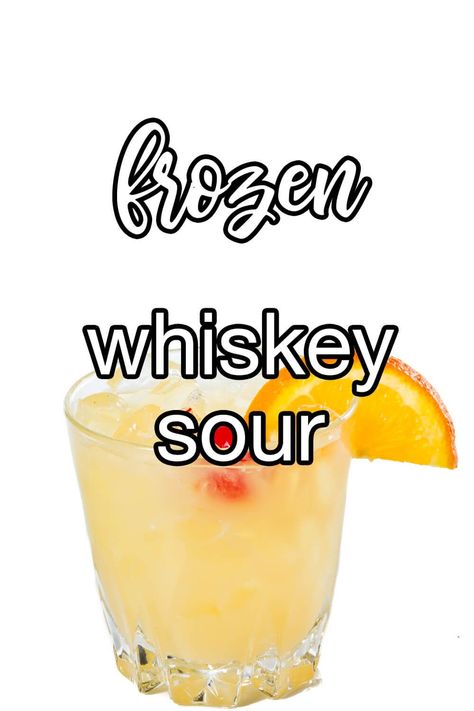 Whiskey Sour Pitcher Recipe, Whiskey Sour Slush Recipe, Frozen Whiskey Sour, Whiskey Slush Frozen, Whiskey Slush Recipe, Popsicle Drinks, Slushy Cocktails, Whiskey Slush, 2024 Cocktails