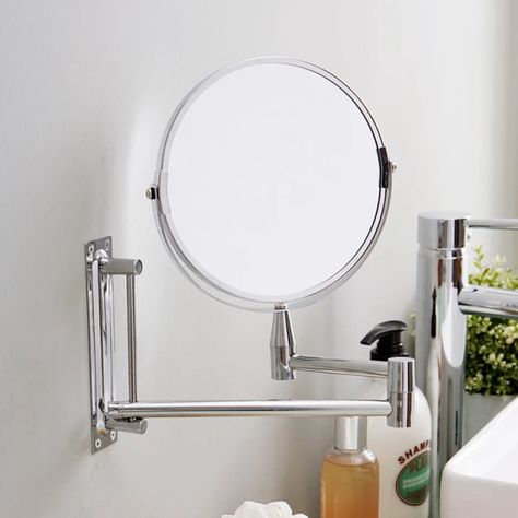 Orz Bathroom Shaving Mirror Wall Cosmetic Extendable 7inch 1x3x Magnifying Double Side Rotatable Makeup Wall Mirror - Decorative Mirrors - AliExpress Bathroom Wall Mirror, Cnc Milling Machine, Shaving Mirror, Mirror Bathroom, Magnifying Mirror, Mirror Wall Bathroom, Cosmetic Mirror, Women Makeup, Led Mirror