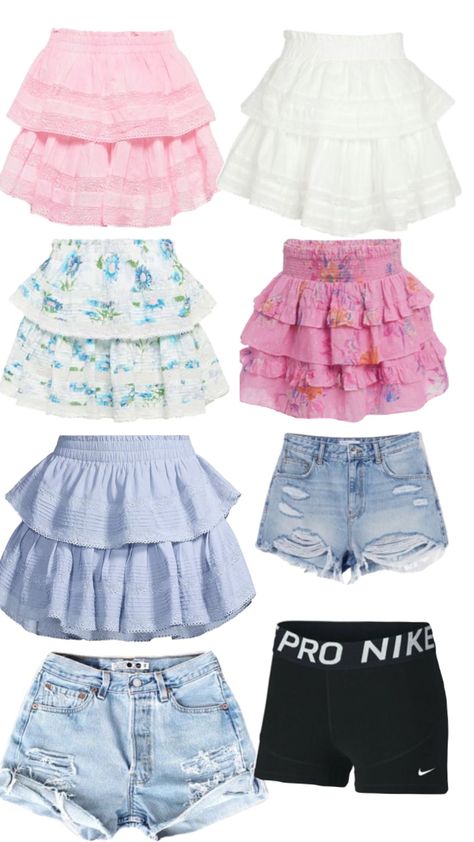 shorts and skirts!! Preppy Skirts, Preppy Wishlist, Preppy Skirt, Preppy Shorts, Preppy Summer Outfits, Preppy Clothes, Teenage Fashion, Preppy Summer, Summer Fits