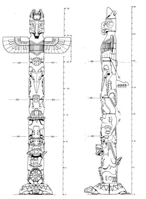 Alaskan Totem Poles, Totem Pole Project, Totem Pole Drawing, Totem Pole Tattoo, Native American Animal Symbols, Native American Totem Poles, Arte Haida, Animal Symbols, Totem Pole Art