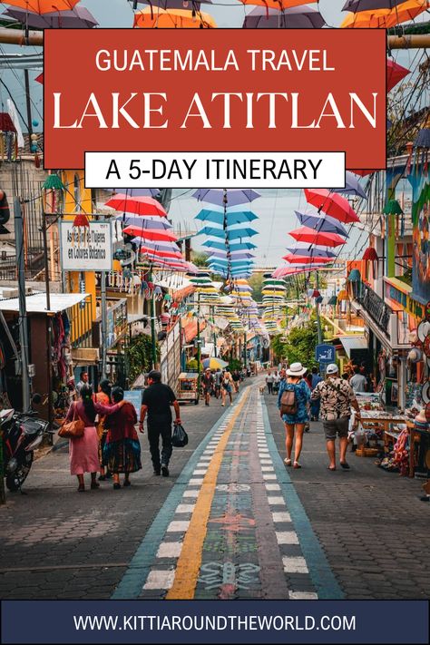 In this blog post we’ll share how you can spend 5 days on Lake Atitlan in Guatemala, including visiting some of the best towns dotted around its shores, going on a volcano hike and even taking a day trip to one of the most colourful markets in Central America. 5-day Lake Atitlan Itinerary | Things to do on Lake Atitlan | Best places to visit in Guatemala | Lake Atitlan itinerary | What to do on Lake Atitlan | Guatemala Travel Guide Lake Atitlan Guatemala Photography, Guatemalan Flag, Volcano Hike, 2025 Travel, Guatemala Flag, Lake Atitlan Guatemala, Guatemala Travel, Guatemala City, Lake Atitlan