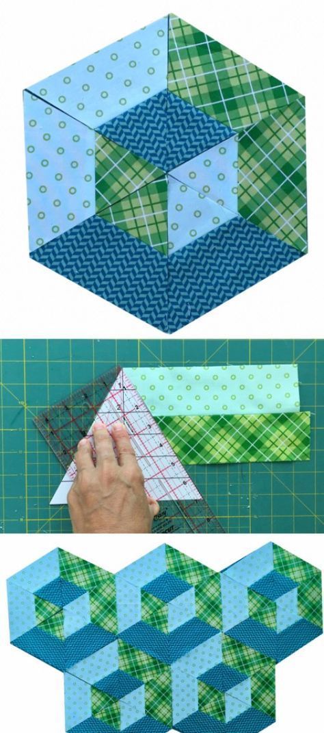 Hexagon Quilting, 3d Hexagon, Tumbling Blocks Quilt, Hexagon Quilt Pattern, Hexagon Patchwork, Hexie Quilt, Quilting Designs Patterns, Quilt Modernen, Quilt Square Patterns