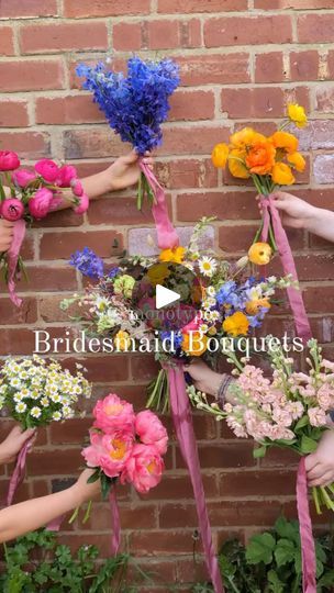 Each Bridesmaid Different Bouquet, Different Bridesmaid Bouquets, Mismatched Bridesmaids Bouquets, Bridesmaids With Different Bouquets, Single Variety Bridesmaid Bouquet, Mismatched Bridesmaid Bouquets, Monotype Bridesmaid Bouquet, Colourful Bouquet Wedding, Colorful Bridesmaid Bouquet