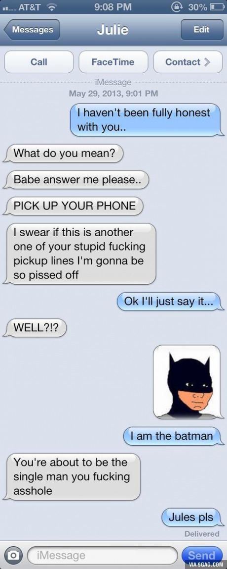 NaNaNaNa! Funny Bf, Bf Memes, Gf Memes, I Am Batman, Text Jokes, Good Morning Texts, Im Batman, Boyfriend Humor, What Do You Mean