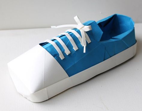 If You Don’t Love These Origami Shoes then You Probably Have no Sole Origami Shoes, Japanese Shoes, Boots Stilettos, Shoe Template, Paper Shoes, Cute Origami, Ap Studio Art, How To Make Origami, High Heels Boots