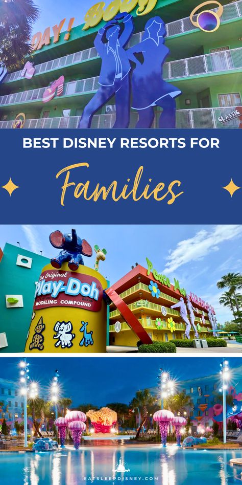 You’re ready to take your family on a fun-filled Disney World vacation, yay! With over 25 hotel options to choose from at Disney World, trying to decide which resort to stay at can be overwhelming. The good news is that we are here to help you find the best Disney Resorts for families! Best Disney Resorts, Best Disney World Resorts, Disney Universal Studios, Art Of Animation Resort, Polynesian Village Resort, Polynesian Resort, Disney Resort Hotels, Disney Hotels, Disney World Florida