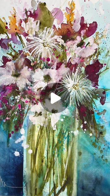 DebraLynRosenbachArt on Instagram: "Today i through down some flowers on paper. Let me know what you think! If you like painting loose with watercolor come join me on YouTube, my link is in the bio. #loosewatercolor #loosewatercolorflowers #loosewatercolorflorals #mixedmedia #joinmeonmyjourney #joinmeonyoutube #linkinbio #fabrianopaper #mijellomissiongold #blickartmaterials #jerrysartarama #cheapjoesartstuff #ilovepainting #watercolorartist #newemergingartist #naplesfloridaartist" Watercolor Loose Florals Tutorials, Louise Bourgeois Watercolor, Loose Watercolor Roses, Loose Abstract Watercolor Flowers, Bev Jozwiak Watercolors, Loose Watercolor Flowers, Florida Artist, Loose Watercolor, Watercolor Artist