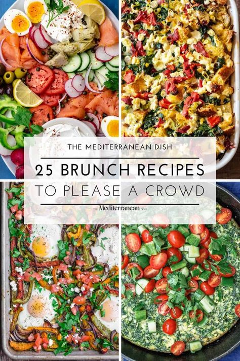 Our best brunch recipes to please a crowd, with our favorite easy brunch ideas for lazy weekend mornings and brunch parties alike! Outdoor Brunch Menu Ideas, Poolside Brunch Ideas, Lunch Recipes For A Crowd, Brunch Recipes Healthy, European Brunch, Summer Brunch Ideas, Sunday Brunch Ideas, Host Brunch, Easy Brunch Ideas