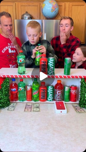 Aaron Benson on Instagram: "Christmas Drink Matching Game 🎄 #game #christmas #family" Drink Guessing Game, Benson Family Christmas Games, Benson Brothers Christmas Games, Benson Family Games, Holiday Family Games, Xmas Party Games, Fun Family Christmas Games, Funny Christmas Games, Games For Parties