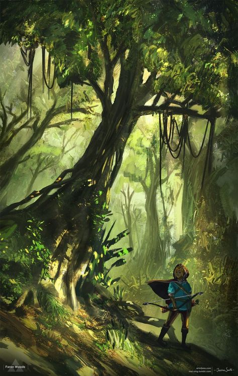 Zelda Open World Fan Art by Jessica Smith - Album on Imgur Kakariko Village, Hyrule Castle, Art Geek, Jessica Smith, Open World, Wind Waker, Zelda Art, Legend Of Zelda Breath, Zelda Breath