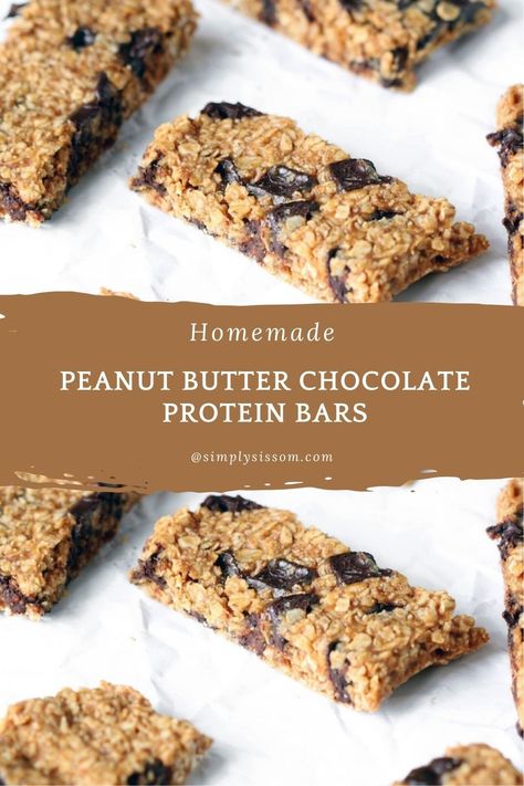 Homemade Peanut Butter Protein Bars are a healthy breakfast or easy snack. DIY protein bars are budget friendly too! Peanut Butter Protein Bars Healthy, Baked Protein Bars Oven, Protein Cereal Bars, Protein Bars With Protein Powder, High Protein Bars Homemade, Protein Bars Homemade Healthy, Homemade Peanut Butter Protein Bars, Breakfast Protein Bars, Easy Protein Bar Recipe