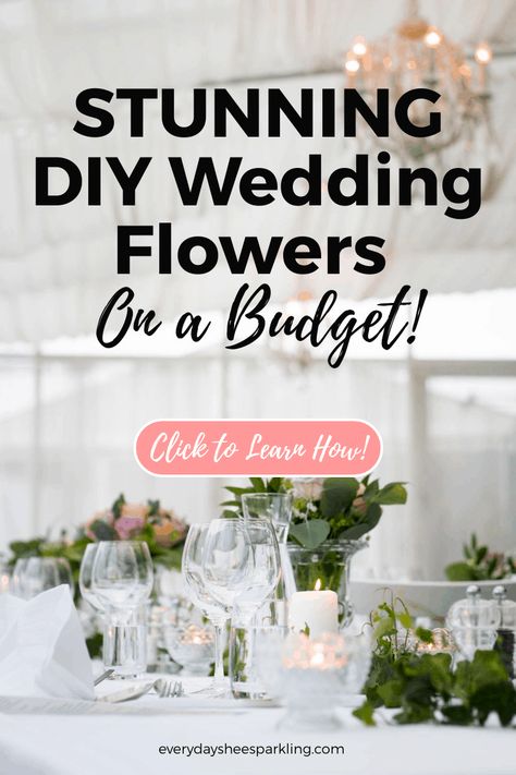 How to make your own stunning DIY wedding flowers, centerpieces and a bouquet for cheap using inexpensive fake flowers. These simple, easy to follow instructions include rustic decorations and a ceremony backdrop that are the perfect addition to your upcoming wedding. #DIYweddingflowers #rusticwedding #weddingcenterpieces #weddingflowersonabudget #artificialweddingflowersforcheap Flower Outdoor Wedding, Wedding Flowers On A Budget, Jas Wedding, Hanging Flowers Wedding, Wedding Flowers Centerpieces, Rustic Decorations, Flowers Centerpieces, Artificial Wedding Flowers, Homemade Wedding