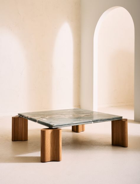 SSS_Atelier_Coffee Table Square 1 Sss Atelier, Coffer Table, Coffee Table Stone, Console Furniture, Table Square, Stone Coffee Table, Square Side Table, Elegant Furniture, Inspired Living